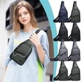 thumbnail image 1 of Bolso de hombro impermeable - Bolso pectoral deportivo multicapa | Bolsa bandolera para ciclismo y running | Mochila multiusos para hombre | Correa transpirable | Múltiples compartimentos | 18x5x30cm, 1 of 6