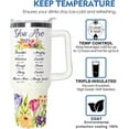 thumbnail image 4 of Christian Gifts for Women Stainless Steel Travel Mug with Handle and Straw 40Oz - Inspirational Spiritual Catholic Gifts for Women -Birthday Gifts for Mom, Grandma, Sister, Friend, Coworker, 4 of 6
