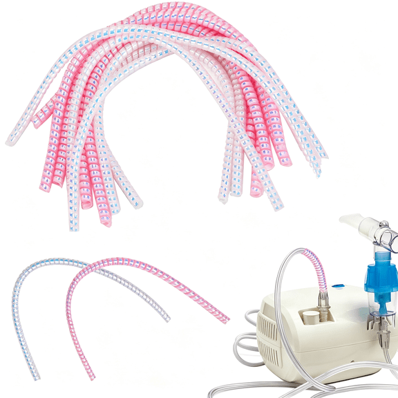 XIRQI 10 Pack Oxygen Tubing Support Crimp Straightener,Oxygen Tube Support for Portable Oxygen Concentrator Oxygen Hose Nasal Cannula Oxygen Tube Straightener Accessories