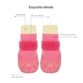 thumbnail image 3 of Miiottaa 4Pieces Dog Rain Shoes Waterproof and Slip Resistant Breathable Rain Boot for Small Dog Outdoor Use Safe Protections, 3 of 8