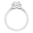 thumbnail image 4 of Amor Jewel 14K White Gold Plated Rings - Oval Cut Excellent 1.59 Ct Diamond Ring for Women's - Engagement Double-Halo with Multi Accent Rings - Classic Engagement Wedding Solitaire Rings, 4 of 5