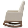 thumbnail image 5 of Allora Upholstered Rocker in Light Beige and Walnut, 5 of 5