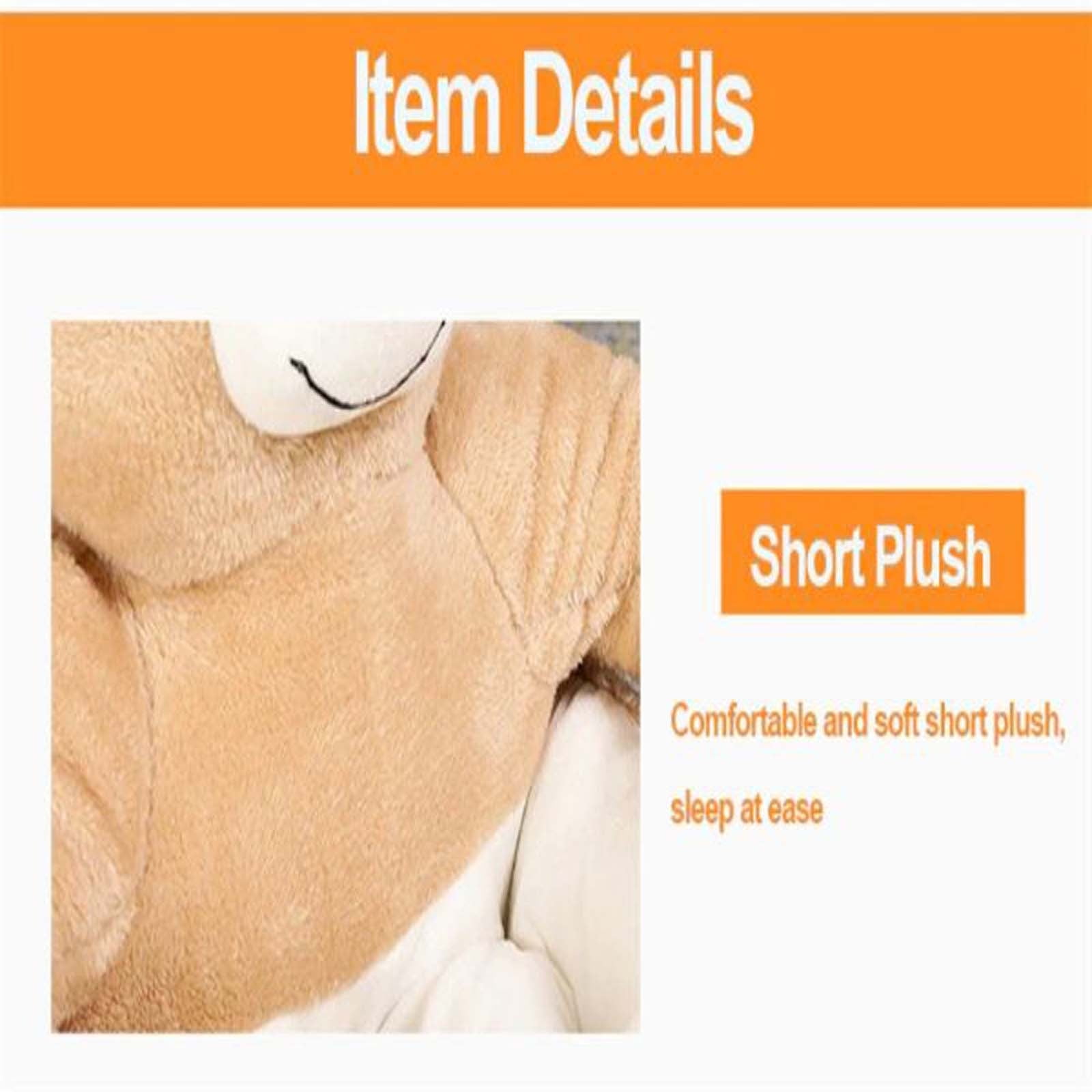 HHBEAUTY Pet Bed - Bear Hug Dog Bed,Super Soft Pet Bed Cute Cuddler Bear Cat Sleeping Mat,Comfortable Plush Dog Crate Bed Washable Pet Cushion with Non Slip Bottom for Outdoor Indoor Pet Dogs Cats