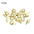 thumbnail image 3 of Unique Bargains 10Sets Zipper Repair Kits, #8 Retainers Box & Insertion Pins for Zippers Replacing, Light Golden, 3 of 6