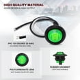 TMH (Pack of 50) MMF7 3/4 Inch Roun Green LED Side Marker Indicator