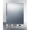 Accucold VT65MSSHVADA 24 in. Wide ADA Height -25 deg C Manual Defrost All Freezer, Stainless Steel