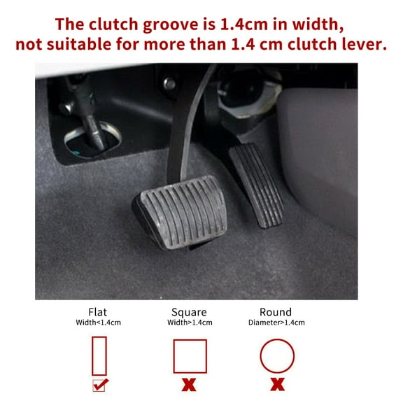 Brake Pedal Lock,Lock Adjustable Auto Brake Clutch Lock Adjustable Auto Stainless 8 Brake Clutch Auto Stainless Steel Brake Pedal Steel 8 Brake Clutch Lock -theft Buzhi Locks Cars Brake