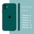 thumbnail image 1 of Funda para iPhone para iPhone 12 11 Pro Max 11Pro 12Pro 7 8 Plus Xr XsMax Xr Borde cuadrado de silicona real con terciopelo Gao Jiahui unisex, 1 of 2