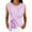 Purple, variant on TEAJOPSUU Tank Tops for Women Round Neck Sleeveless Summer Shirts Cotton Linen Blend Tie Front Solid Color Tank Tops Loose Fit Casual Blouses Black