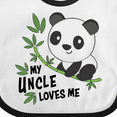 thumbnail image 4 of Inktastic My Uncle Loves Me Cute Panda Boys or Girls Baby Bib, 4 of 4