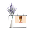 thumbnail image 1 of Brown Chocolate Ice Cream Cones Tarjeta de jarrón de lavanda artificial, 1 of 3