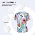 thumbnail image 3 of KLL Cactus for Men's Baseball Shirts,Short Sleeve Casual Shirts Button Down Shirt for Men Beach Summer Wedding Shirt-Medium, 3 of 7