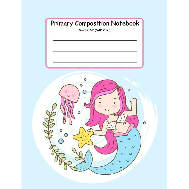 Primary Composition Notebook K2. Picture Space And Dashed Midline