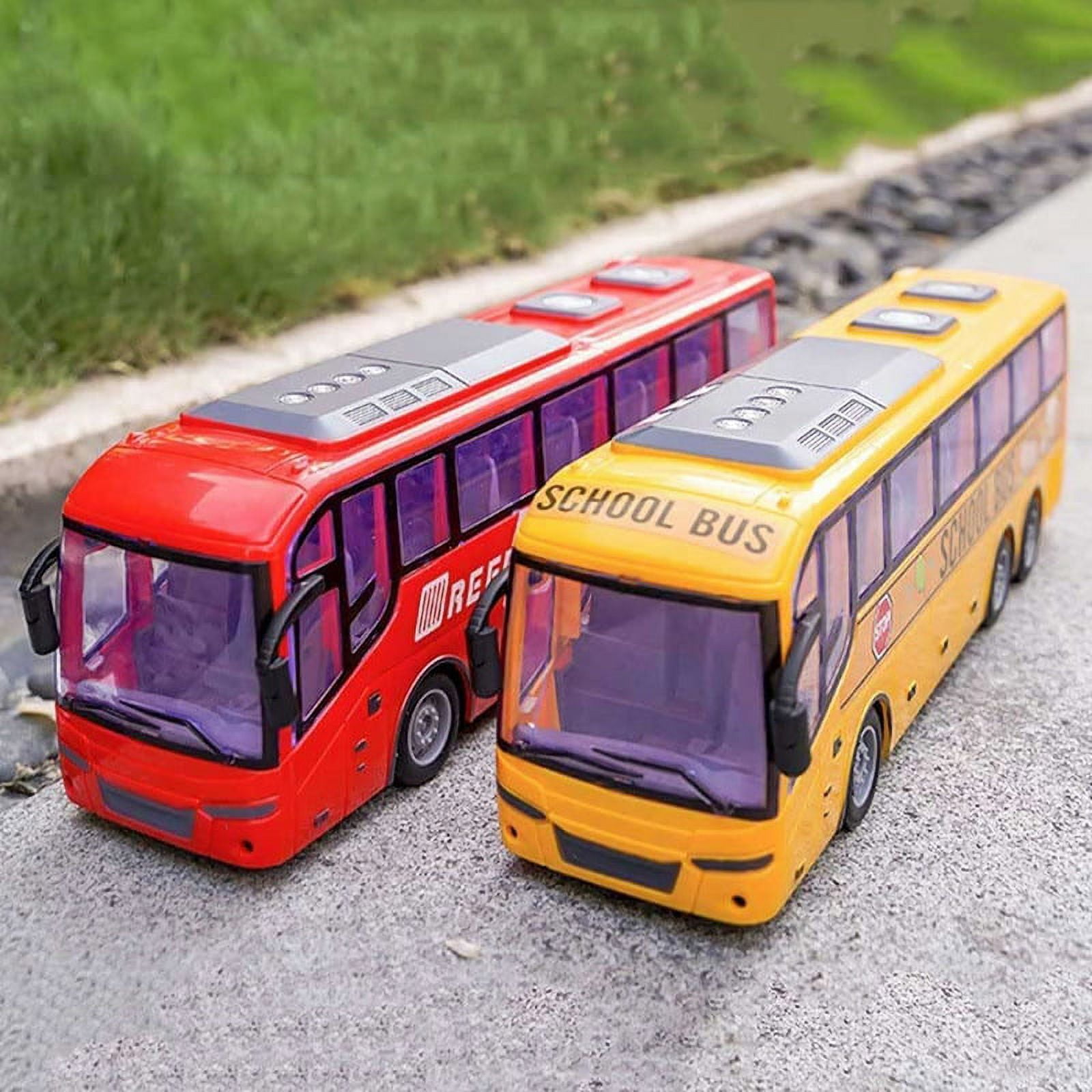 Remote Control Bus Toy High Simulation All Directions Driving Rechargeable Rc School Bus For Children 6401d824749f909afa1e8003