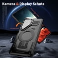 thumbnail image 4 of ELEHOLD Magnetic Case for Samsung Galaxy S23 FE, Military Grade Shockproof Rugged Case Built-in Metal Camera Cover with Stand,Black, 4 of 7