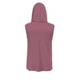 thumbnail image 5 of Olyvenn Unisex Casual Hooded Tops with Ear-Hook Face Mask Solid Color Sun Protection Short-Sleeve Ice Silk Shirts Hot Pink XL, 5 of 8