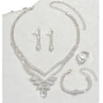 thumbnail image 5 of Faty-T Women's Bridal Jewelry Set for Wedding Brides Bridesmaids, Elegant Prom Costume Necklace and Earring Jewelry Set for Women Evening Wear, 5 of 6