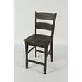 thumbnail image 3 of Jofran Madison County Rustic Reclaimed Pine Farmhouse Ladderback Counter Stool (Set of 2), 3 of 7