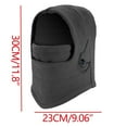 thumbnail image 2 of ZQUUVOU Winter Balaclava Ski Mask for Men Women Solid Color Layer Hat Outdoor Sports Cycling Ski Hat Warm Neck Protection Head Cover Face Mask Gray, 2 of 3