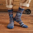 thumbnail interactive-video image 1 of 5 Pair Pack Men's Thick Warm Wool Blend Winter Crew Socks - Mid Calf - Size 10-13 1 of 4