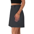 thumbnail image 6 of PRETTYGARDEN Shorts for Women Dressy Summer Elastic High Waisted Wide Leg Business Casual Work Shorts with Pockets, 6 of 7