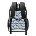thumbnail image 2 of Honeii Police Car Print Clear Backpack Heavy Duty Transparent Bag 17" See Through BookBag for Women Men Adults Work Festival Sports Travel, 2 of 7