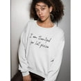 thumbnail image 2 of Thankful For Hot Pizza Graphic Sweatshirt Women -GoatDeals Designs, Female 5X-Large, 2 of 4