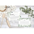 thumbnail image 2 of 50 Eucalyptus Double Sided Recipe Cards for Wedding, Greenery Response Cards, Reply Cards Perfect for Bridal Shower, Rehearsal Dinner, Engagement Party, Baby Shower or any Special Occasion, 2 of 5