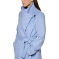 thumbnail image 3 of Kenneth Cole New York Women's 17QMW666 Full Length Button Fencer Coat with Belt - Ice Blue - 14, 3 of 4