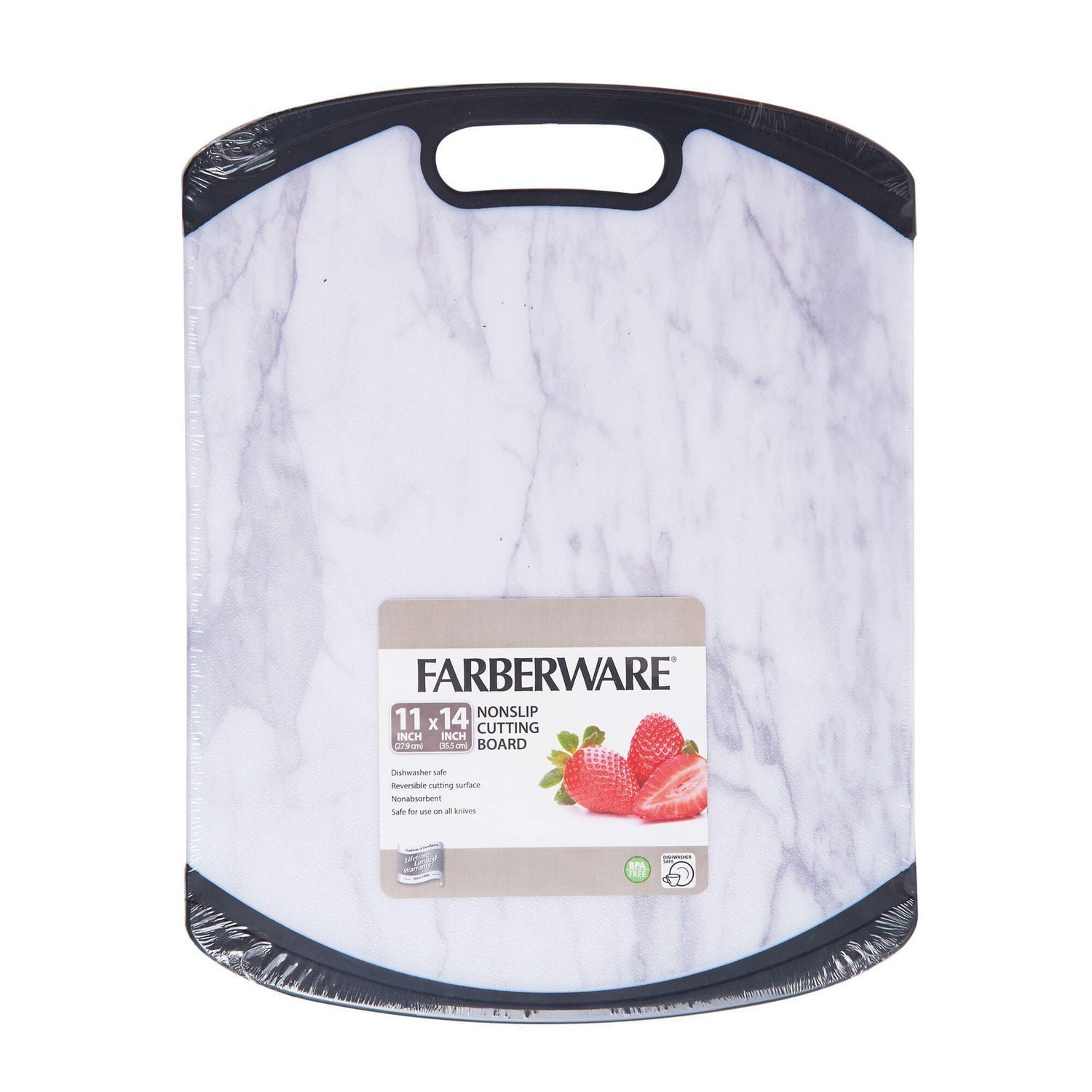Farberware Non Slip Cutting Board - Marble Pattern