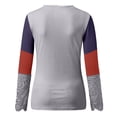 thumbnail image 4 of Blusa de encaje con cuello en V y manga larga estampada para mujer Fridja  fhghd2093, 4 of 5