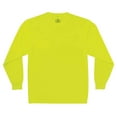 thumbnail image 2 of Ergodyne GloWearÂ® 8091 Non-Certified Long Sleeve T-Shirt, Lime, 3XL, 2 of 2