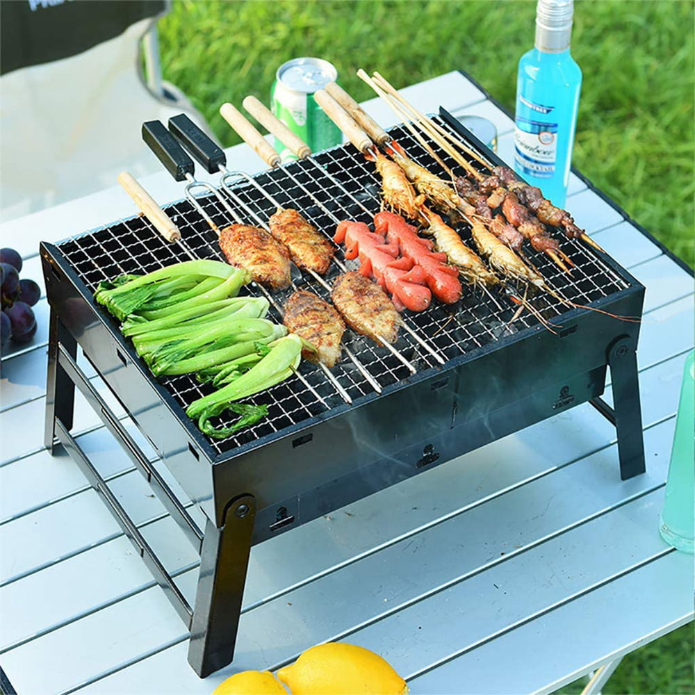 Details about   Foldable Outdoor BBQ Table Grilling Stand