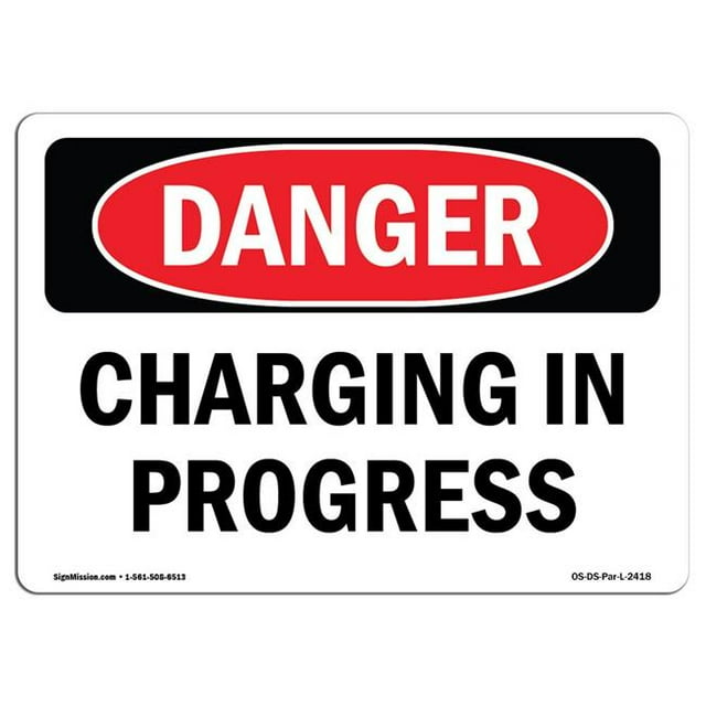 SignMission OS-DS-A-1218-L-2418 12 x 18 in. OSHA Danger Sign - Chemical Storage Area