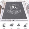 thumbnail image 5 of 80th Birthday Gifts for Women, Birthday Gifts for 80 Year Old Woman, Fabulous 80th Birthday Decorations for Women, Gifts for 80 Year Old Woman Throw Blanket 60"X50", 5 of 5