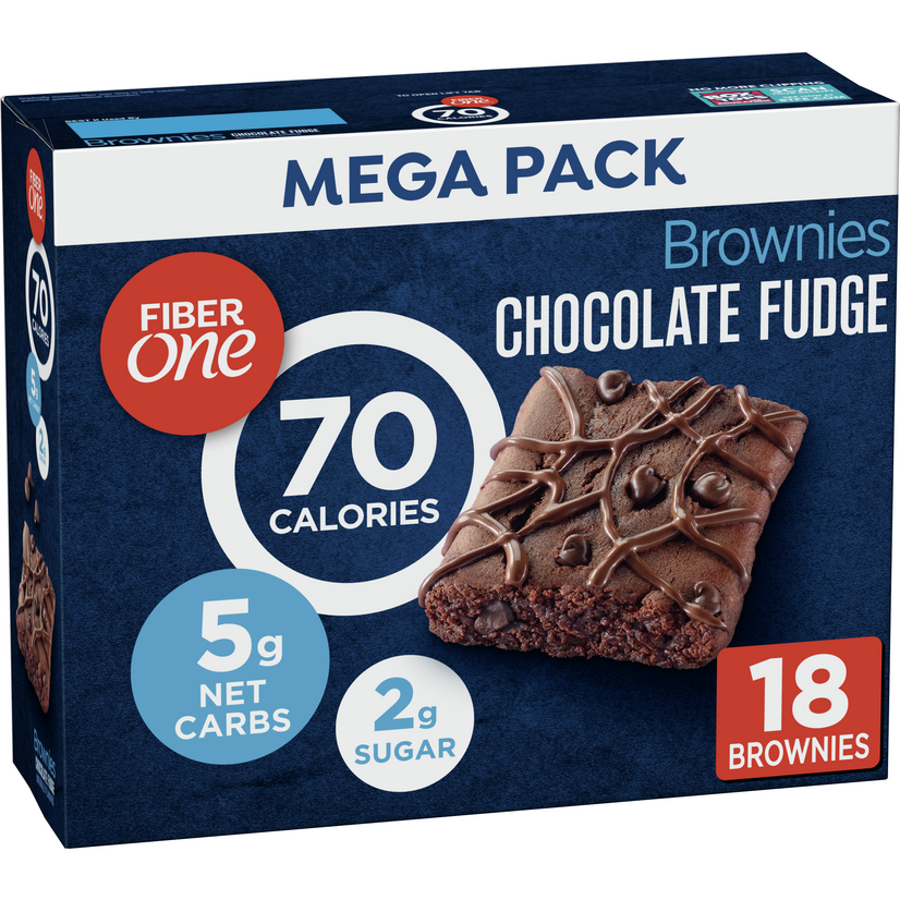 Fiber One Brownies, Chocolate Fudge, 70 Calorie Bar, 5 Net Carbs