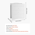 thumbnail image 6 of KFFKFF Modern Baby Changing Table Dresser with 3 Storage Drawers, Multi-Functional Organizer for Nursery and Children's Room, White, 6 of 9