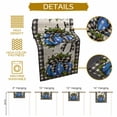 thumbnail image 5 of Polka Dot Blue Pumpkin Cotton Linen Table Runner, Washable Table Runners for Kitchen, Dining Room, Holiday, Home Party Table Decor, 13x48 Inches, 5 of 9