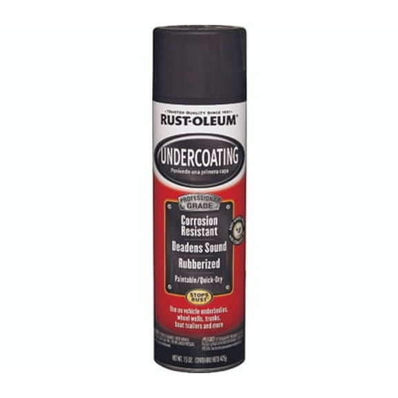 Rust-Oleum 248656 Auto Coatings Black Professional Undercoating 15 Ounce Spray