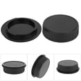 thumbnail image 3 of Lens Cover Kit, Plastic Material PK Mount Interface Camera Lens Rear Cover Light Weight  For  PK Mount Camera, 3 of 8