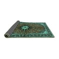 thumbnail image 2 of Ahgly Company Indoor Round Persian Turquoise Blue Traditional Area Rugs, 7' Round, 2 of 4