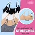 thumbnail image 4 of Popular Girls Bras, 4 Pack Seamless Cami Bra With Removable Padding (Little Girls & Big Girls), 4 of 7
