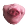 thumbnail image 5 of Sahpxhe Halloween Pig Mask for Adults, Bar Party Makeup Ball Performance Half Face Mask for Carnival Indoor Gathering Decor Pink, 5 of 6