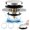 A-chrome Plated, variant on Bathtub Drain Stopper, Tub Stopper/Bathtub Plug for Tip Toe/Trip Lever/Lift&Turn Tub Drains, Bath Tub Drain Stoppers Designed for 1.5"-1.72" Drain Hole w/3 O-Rings,Chrome Plated