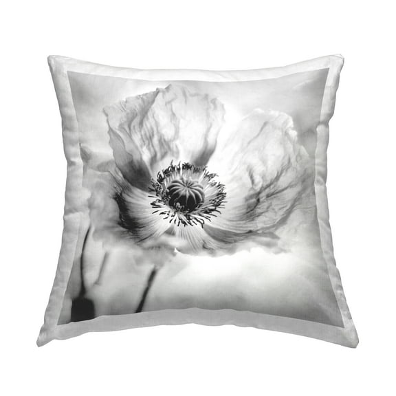 Stupell Industries Poppy Anther View Decorative Printed Throw Pillow, 18 x 18