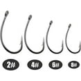 thumbnail image 4 of 180pcs Carp Fishing Hooks Barbed, High Carbon Steel Curved Fishing Hooks Circle Shank Bait Jig Hooks for Freshwater Saltwater Size 2 4 6 8, 4 of 5