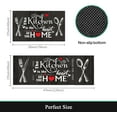 thumbnail image 3 of 2 Piece Farmhouse Kitchen Rug Set, Black and White Style Theme Decor Kitchen Rugs, Absorbent Non-Slip Washable Floor Mats, Home Indoor Runner Carpet 17"x47"+17"x30", 3 of 6