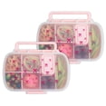 thumbnail image 1 of Cajas para Snacks Estilo Bento Paris Hilton 2 Paquetes con 7 Compartimentos, 1 of 7