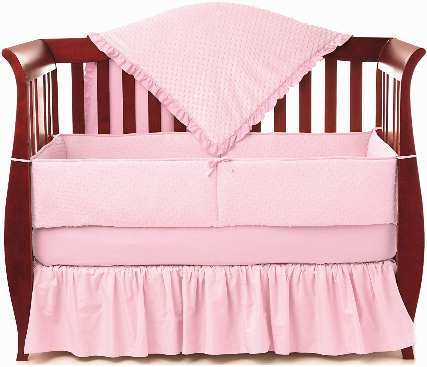 minky dot crib sheet