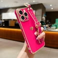 thumbnail image 2 of IPhone 14 Pro Max Case, Cute Love-Heart Plating, Bling Silicone, Camera Lens Protection, Shockproof Bumper for Women & Girls (6.7"), 2 of 7